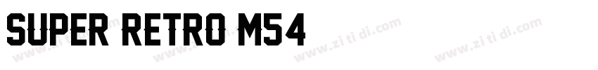 Super Retro M54字体转换